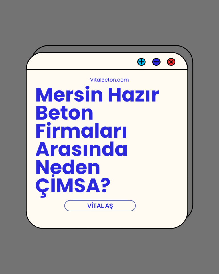“Mersin hazır beton sektöründe güvenilir çözümler. ÇİMSA, dayanıklı ürün çeşitliliği, hızlı teslimat ve sürdürülebilir beton çözümleriyle öne çıkıyor.”
