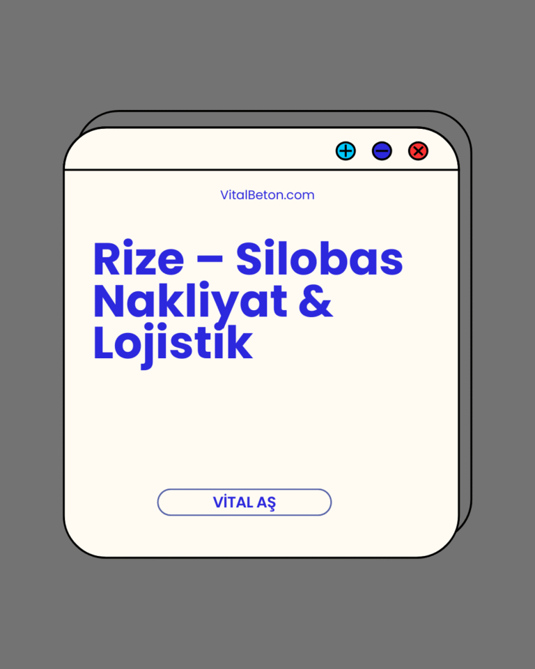 Rize – Silobas Nakliyat & Lojistik