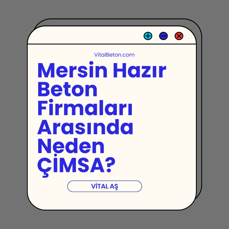 “Mersin hazır beton sektöründe güvenilir çözümler. ÇİMSA, dayanıklı ürün çeşitliliği, hızlı teslimat ve sürdürülebilir beton çözümleriyle öne çıkıyor.” “Mersin hazır beton sektöründe güvenilir çözümler. ÇİMSA, dayanıklı ürün çeşitliliği, hızlı teslimat ve sürdürülebilir beton çözümleriyle öne çıkıyor.”