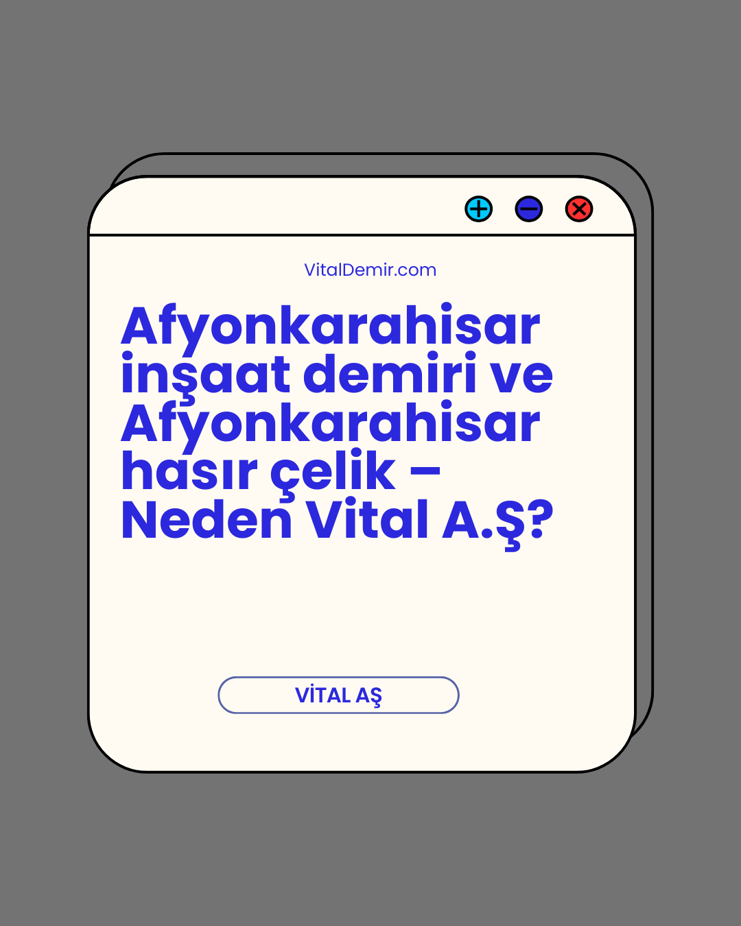 Afyonkarahisar inşaat demiri ve Afyonkarahisar hasır çelik – Neden Vital A.Ş?