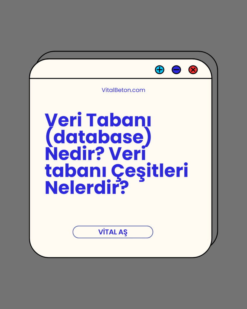 Veri Tabanı (database) Nedir? Veri tabanı Çeşitleri Nelerdir?