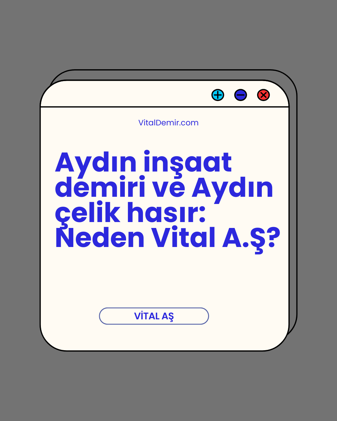 Aydın inşaat demiri ve Aydın çelik hasır: Neden Vital A.Ş?