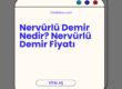 Nervürlü Demir Nedir? Nervürlü Demir Fiyatı
