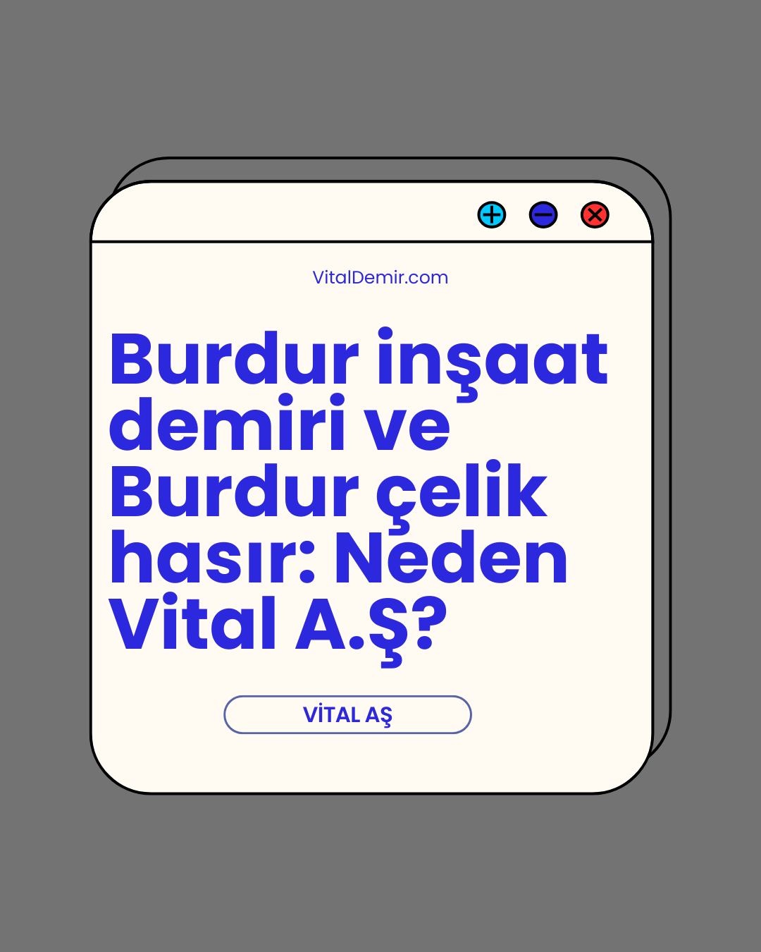 Burdur inşaat demiri ve Burdur çelik hasır: Neden Vital A.Ş?