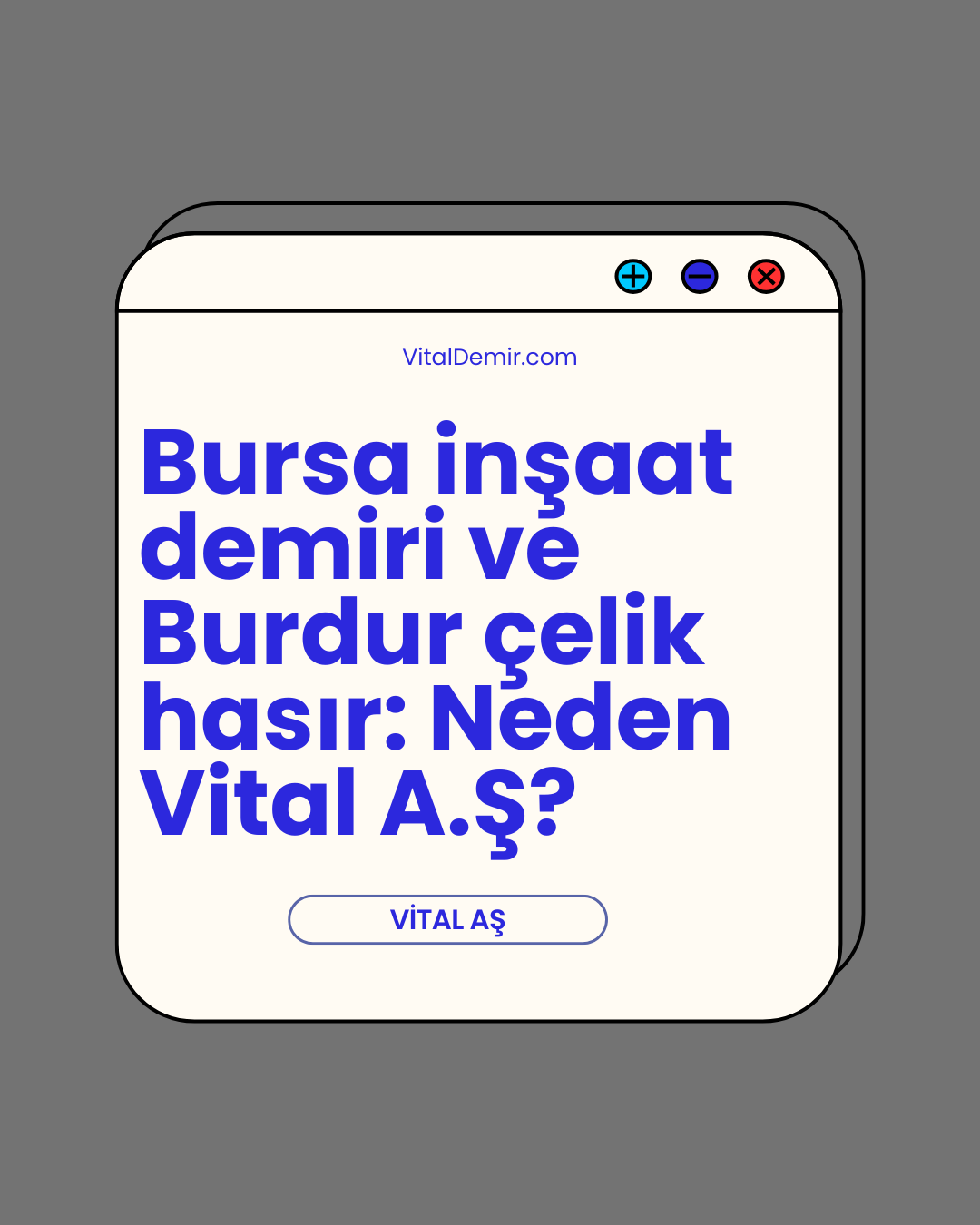 Bursa inşaat demiri ve Çelik hasır: Neden Vital A.Ş?
