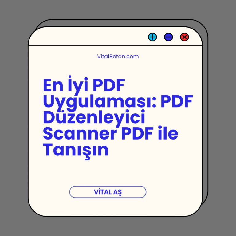 En İyi PDF Uygulaması: PDF Düzenleyici Scanner PDF ile Tanışın En İyi PDF Uygulaması: PDF Düzenleyici Scanner PDF ile Tanışın